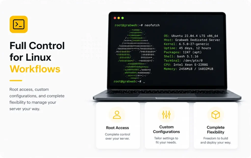 full control for linux workflows